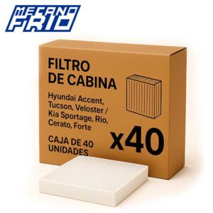 Caja Filtro de Cabina Hyundai Accent Tucson / Kia Sportage Rio Cerato
